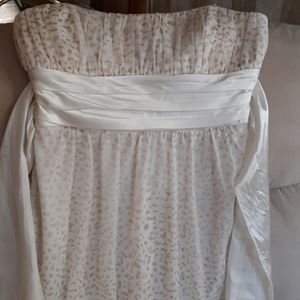 Mint strapless dress small